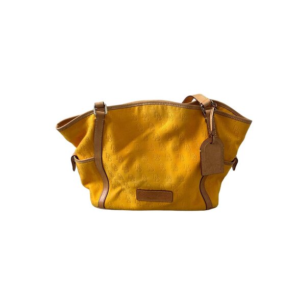 DOONEY & BOURKE Marigold Yellow Logo Double Handle Tote Bag - Picture 5 of 13